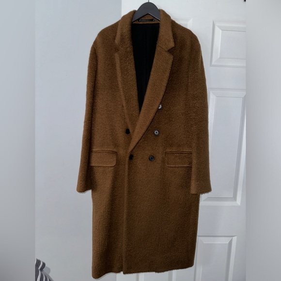 Allsaints Campo Wool Coat - Size 42/ XL - Picture 1 of 8